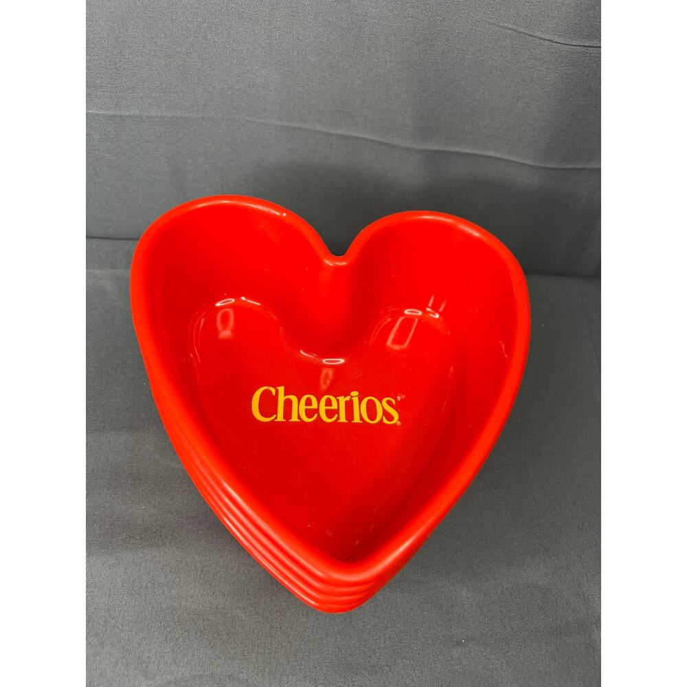 Vintage Cheerios Heart Bowls Set of 4